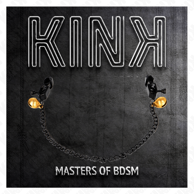 KINK – PINCES À METON CHAÎNE PLATE ET CLOCHE ARGENT 30 CM
