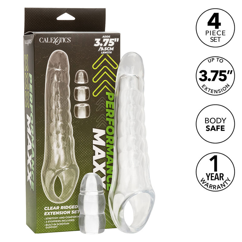 CALEXOTICS – MAXX EXTENSEUR DE PÉNIS RÉGLABLE TRANSPARENT