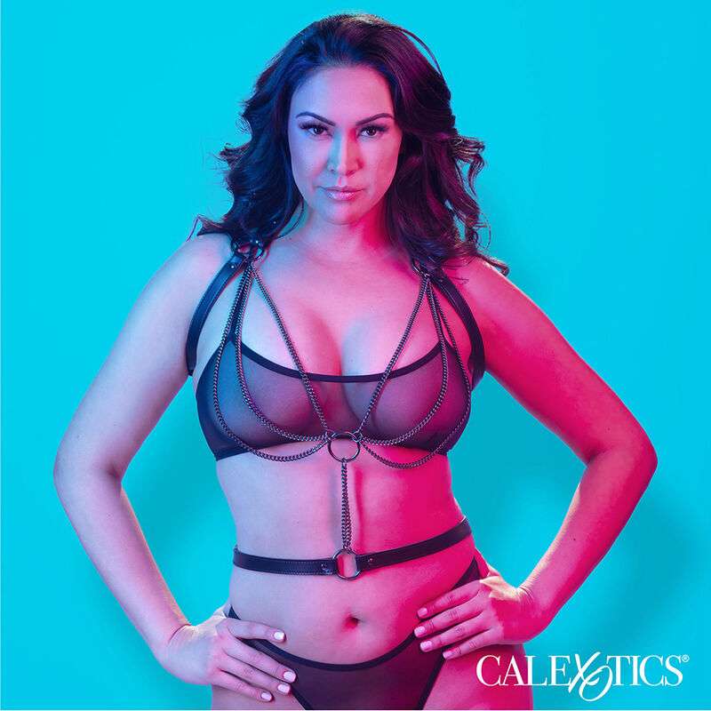 CALEXOTICS – EUPHORIA HARNAIS LICOL MULTICHAÎNES PREMIUM GRANDE TAILLE