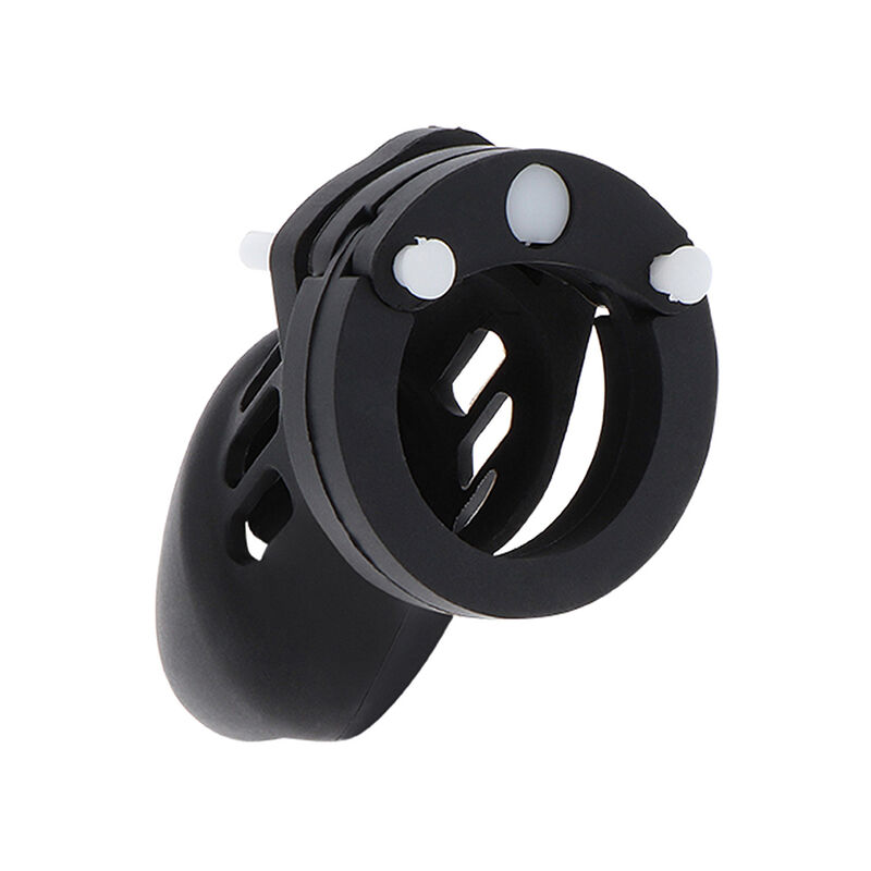 HIDDEN DESIRE – EXTREME CAGE DE CHASTETÉ SILICONE TAILLE S NOIR