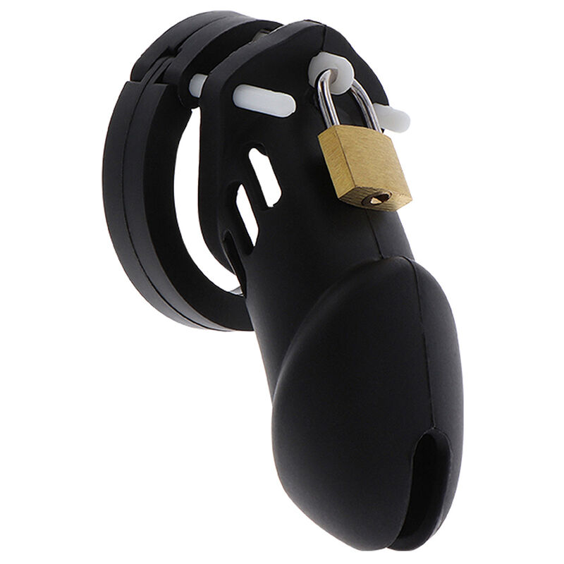 HIDDEN DESIRE – EXTREME CAGE DE CHASTETÉ SILICONE TAILLE L NOIR