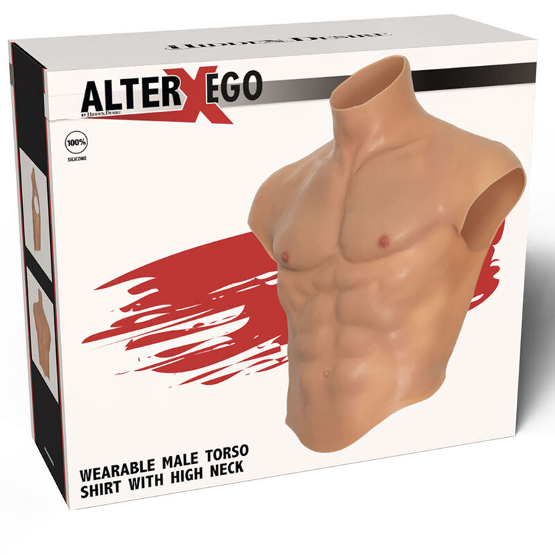 HIDDEN DESIRE – ALTER EGO CHEMISE TORSE HOMME EN SILICONE AVEC CHAIR ABS
