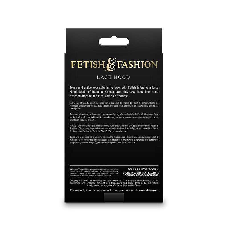 NS NOVELTIES – FETISH  FASHION CAGOULE EN DENTELLE BLANCHE