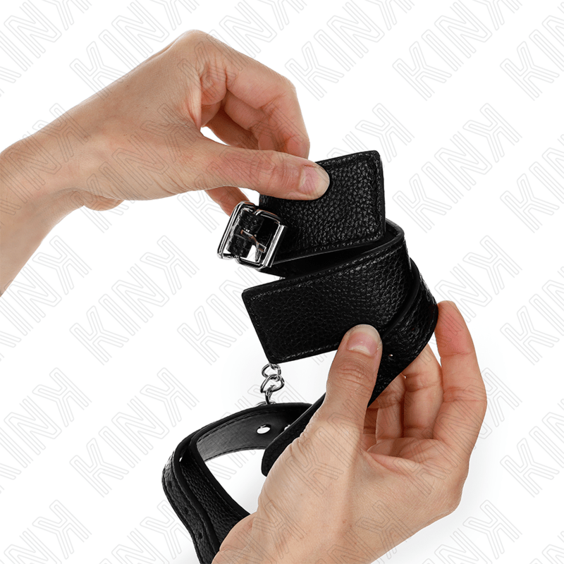 KINK – APPUI-POIGNETS MOTIF SERPENT NOIR AJUSTABLE 20-28 CM X 5,4 CM