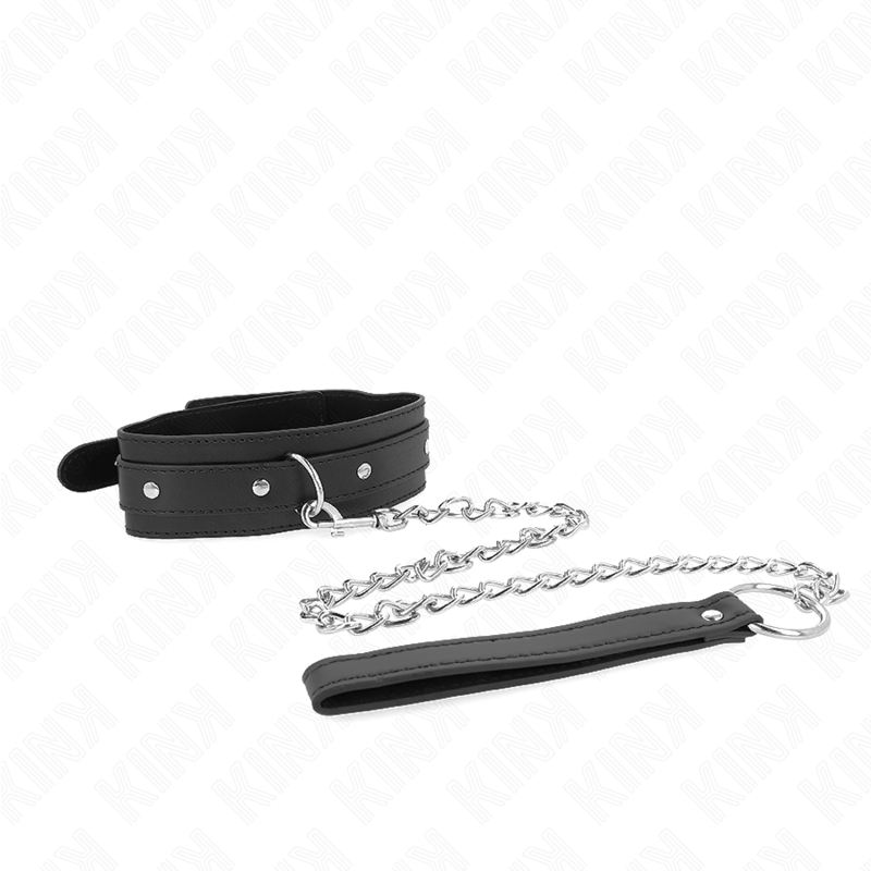 KINK – COLLIER AVEC LAISSE 65 CM 1 ANNEAU RÉGLABLE 38-49 CM X 5 CM