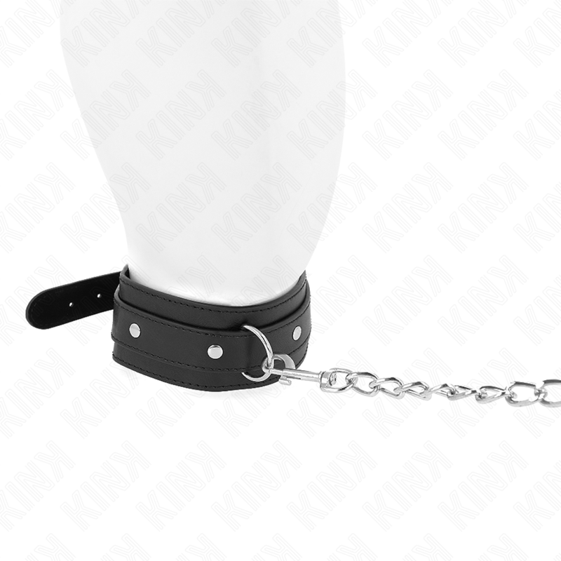 KINK – COLLIER AVEC LAISSE 65 CM 1 ANNEAU RÉGLABLE 38-49 CM X 5 CM