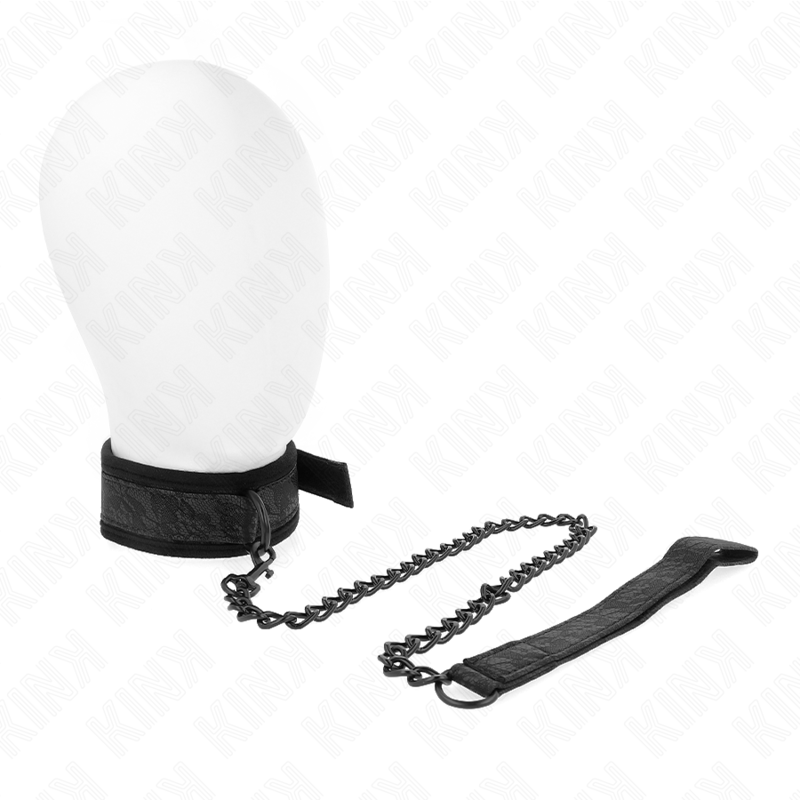 KINK – COLLIER MODÈLE BASIC AVEC LAISSE 77 CM MODÈLE 5 AJUSTABLE 34-54 CM X 5 CM