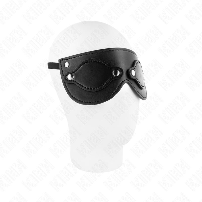 KINK – MASQUE EN CUIRETTE AVEC CACHE-YEUX DÉTACHABLES 22 x 9 CM