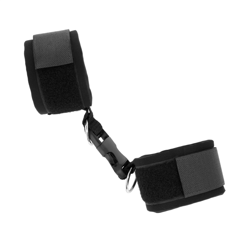 KINK – APPUI-POIGNET EN NÉOPRÈNE À ATTACHES ET BOUCLES NOIR RÉGLABLE 22-34 CM