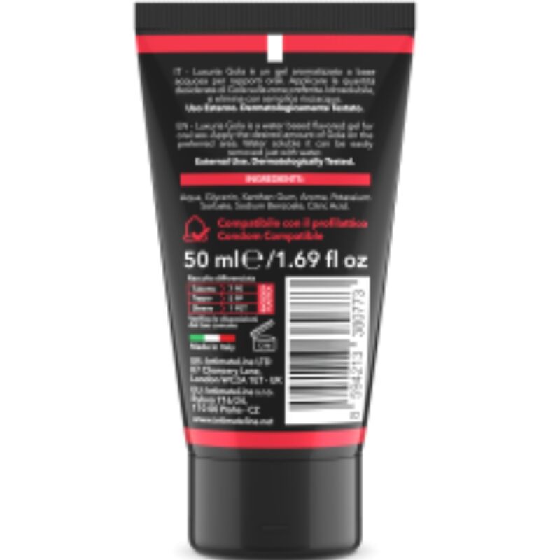INTIMATELINE LUXURIA – GEL SEXUEL ORAL SAVEUR FRAISE 50 ML