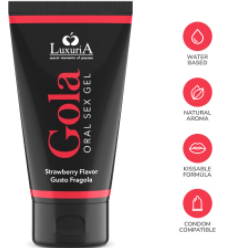 INTIMATELINE LUXURIA – GEL SEXUEL ORAL SAVEUR FRAISE 50 ML