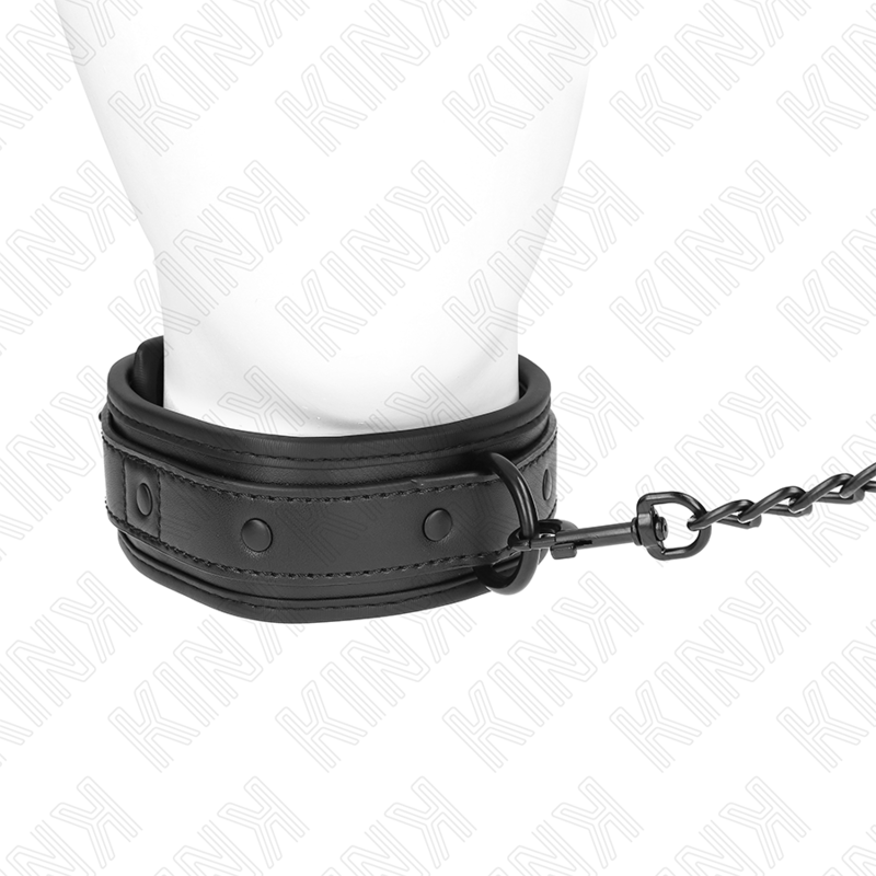 KINK – COLLIER DE BONDAGE EN NÉOPRÈNE MODÈLE 2 AVEC CEINTURE 78 CM RÉGLABLE 37,5 X 49,5 CM