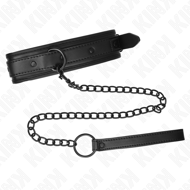 KINK – COLLIER DE BONDAGE EN NÉOPRÈNE MODÈLE 2 AVEC CEINTURE 78 CM RÉGLABLE 37,5 X 49,5 CM