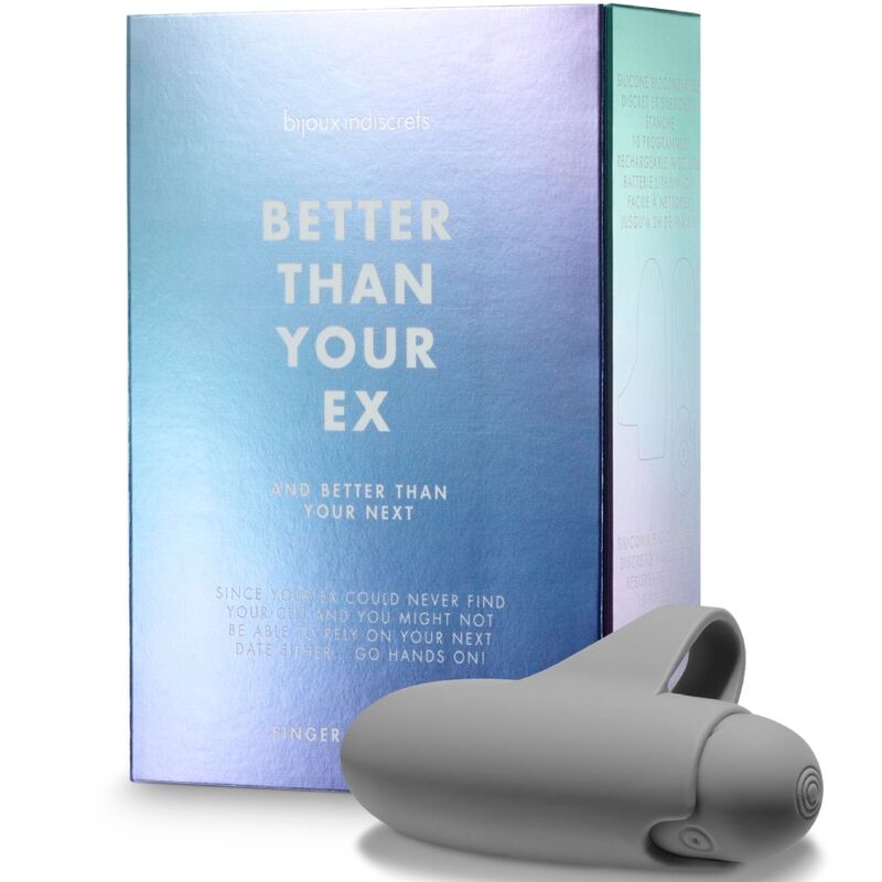 BIJOUX – MIEUX QUE VOTRE EX VIBRATEUR BULLET 10 VIBRATIONS GRIS