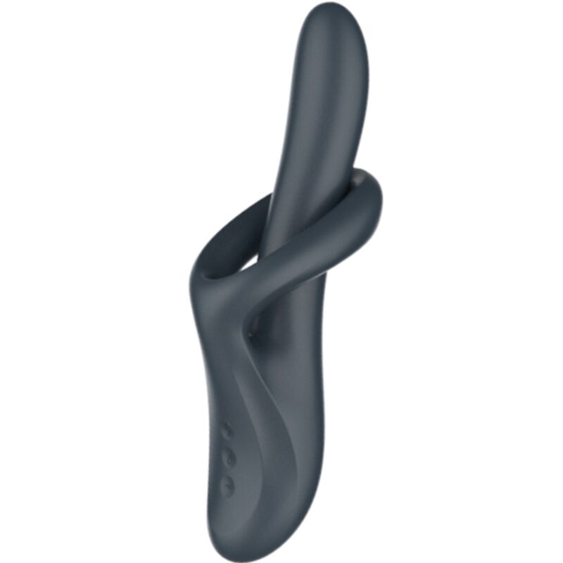 SATISFYER – HEAT FLEX 4 VIBRATEUR EFFET THERMIQUE 12 VIBRATIONS GRIS