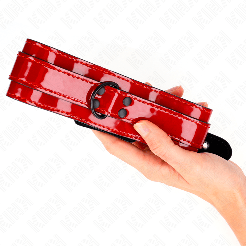 KINK – COLLIER AJUSTABLE ROUGE VIN 37,5-49,5 CM X 5 CM
