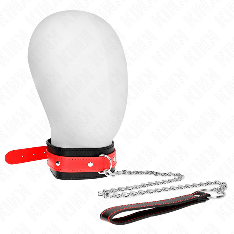 KINK – COLLIER AVEC BRACELET ROUGE 65 CM AJUSTABLE 36-43 CM X 5 CM