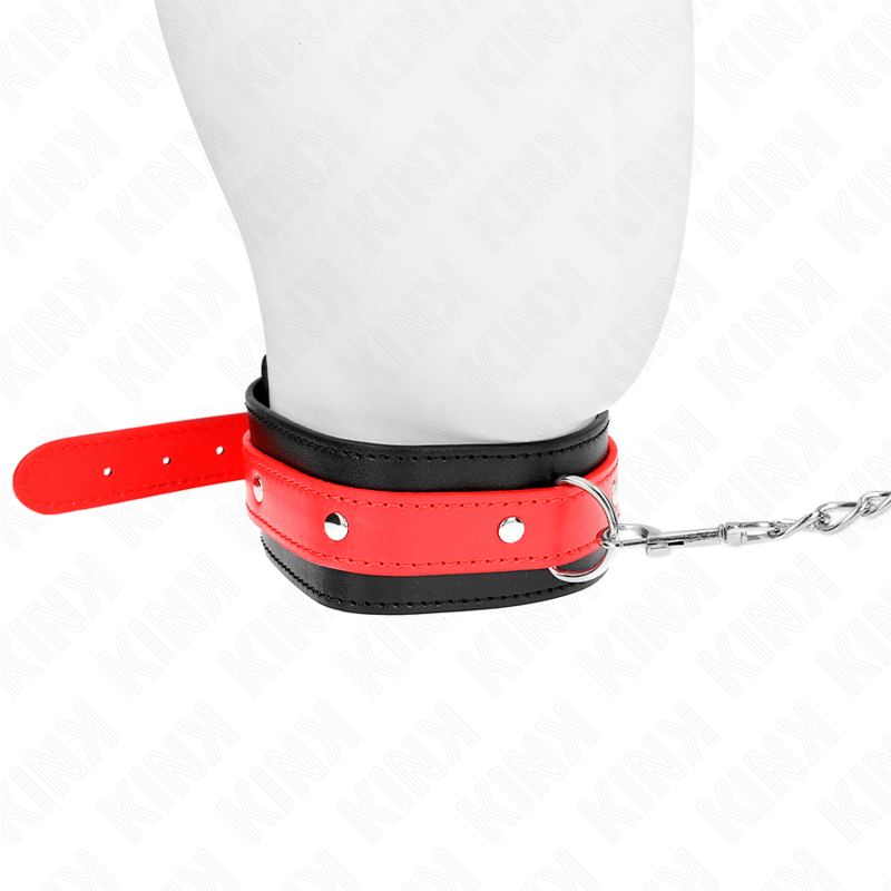 KINK – COLLIER AVEC BRACELET ROUGE 65 CM AJUSTABLE 36-43 CM X 5 CM