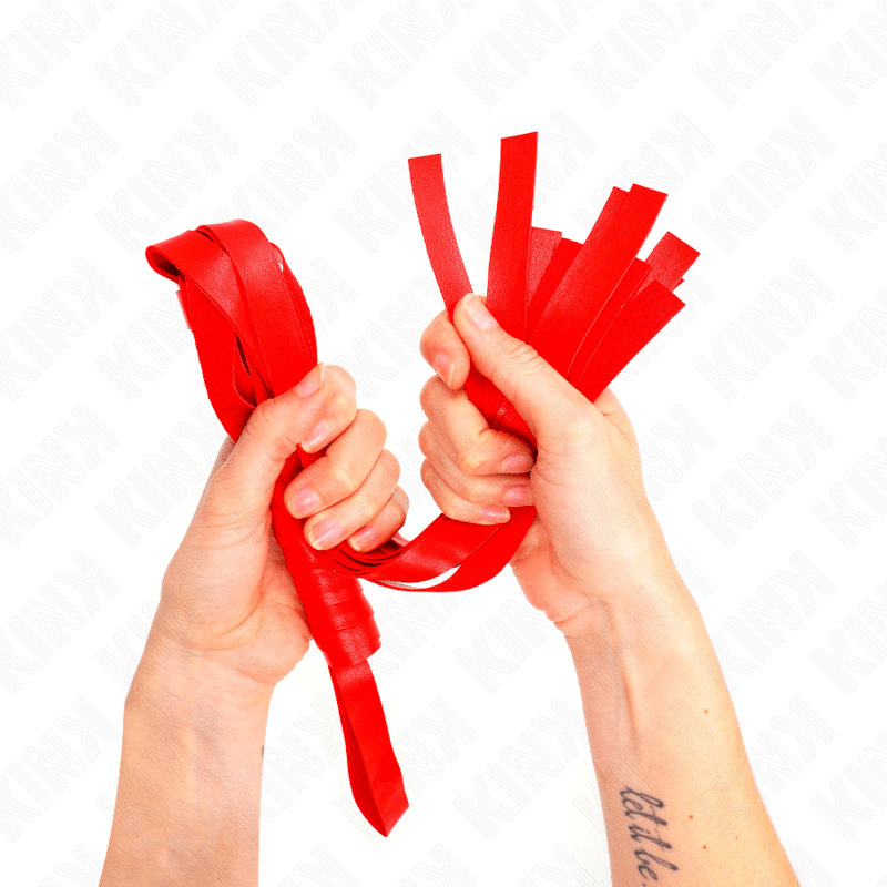 KINK – Fouet à queue large rouge 48,5 CM