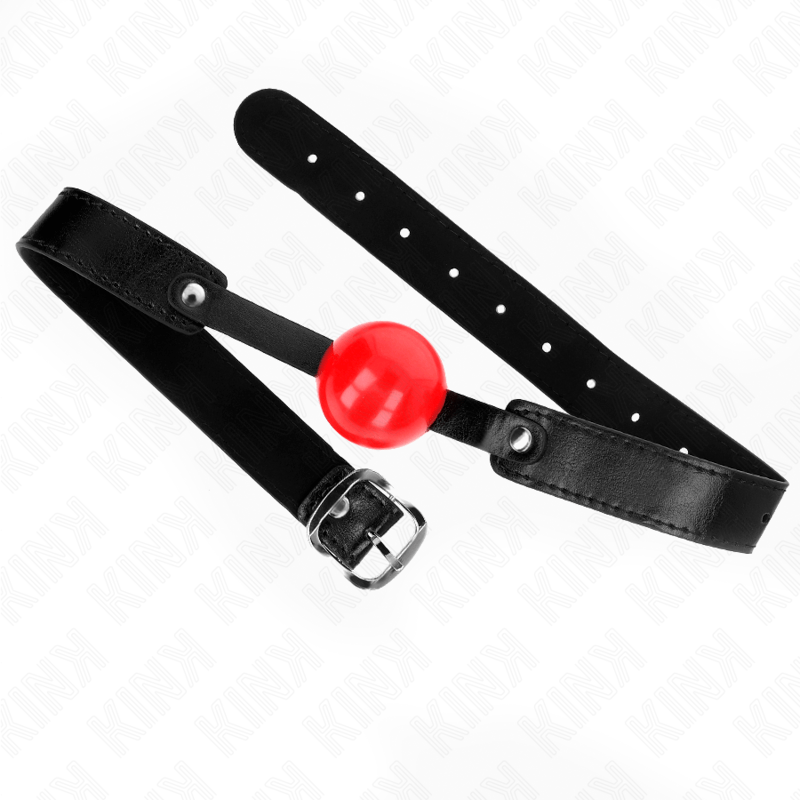 KINK – BALLE TPE SOUPLE 4 CM GAG MODÈLE 1 66 x 2,5 CM RÉGLABLE 41-61 CM