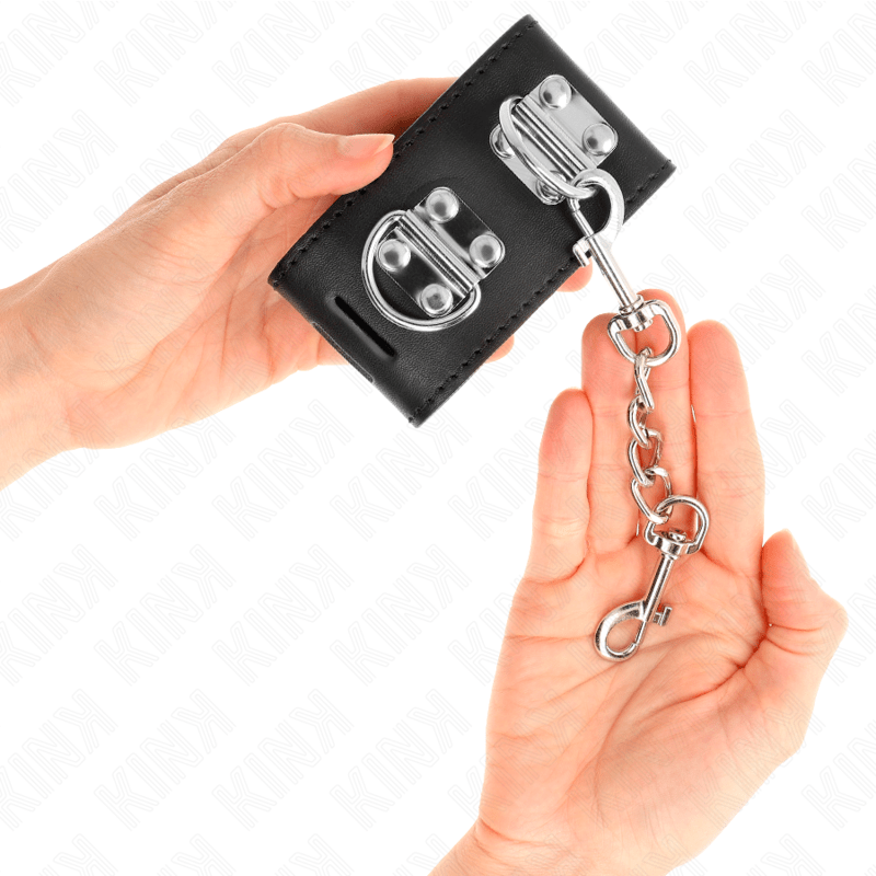 KINK – APPUI-POIGNETS MULTIPOSITIONS AVEC FERMETURE PAR CADENAS NOIR AJUSTABLE 16-23 CM X 5,5 CM