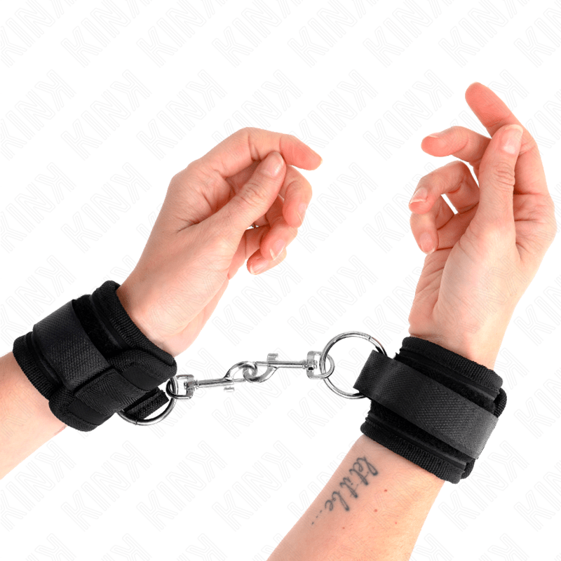 KINK – APPUI-POIGNETS NOIR AJUSTABLE 18-35 CM X 6 CM