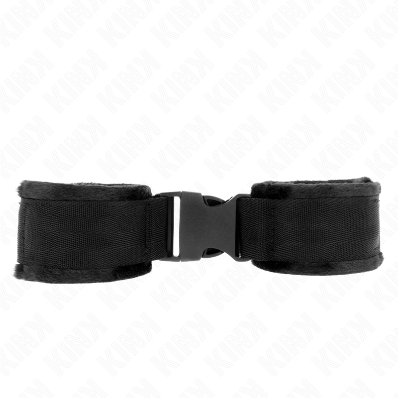 KINK – APPAREILS-POIGNETS À CROCHET ET BOUCLE EN NYLON ROUGE-NOIR MODÈLE 1 AJDUSTABLE 25-35 CM X 6 CM
