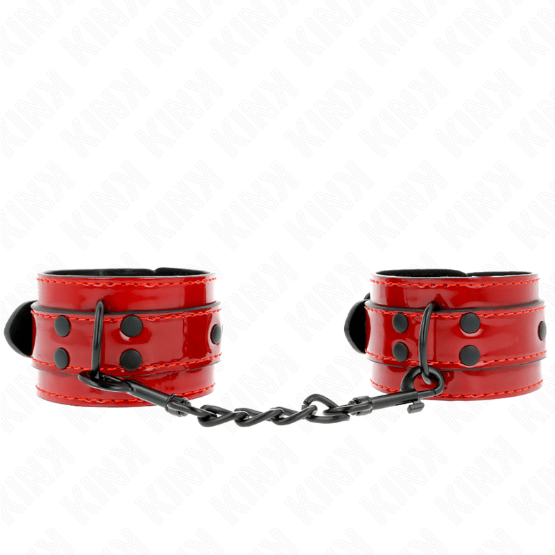 KINK – POIGNETS ROUGE FONCÉ 23 X 5 CM