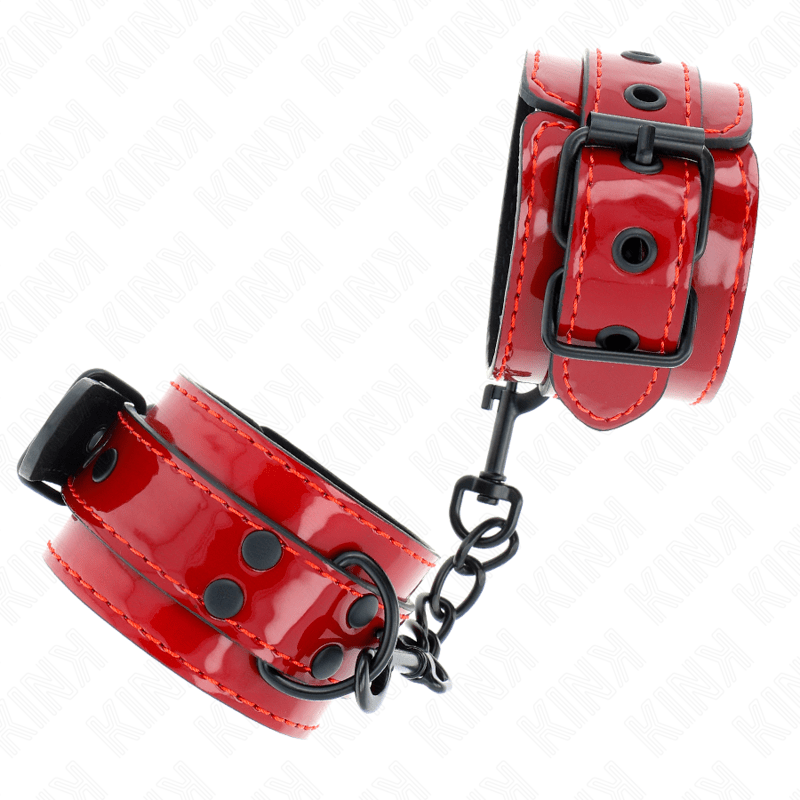 KINK – POIGNETS ROUGE FONCÉ 23 X 5 CM