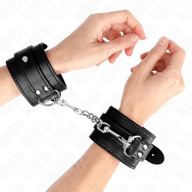 KINK – APPUI-POIGNET SIMPLE NOIR AJUSTABLE 20-23 CM X 5,5 CM