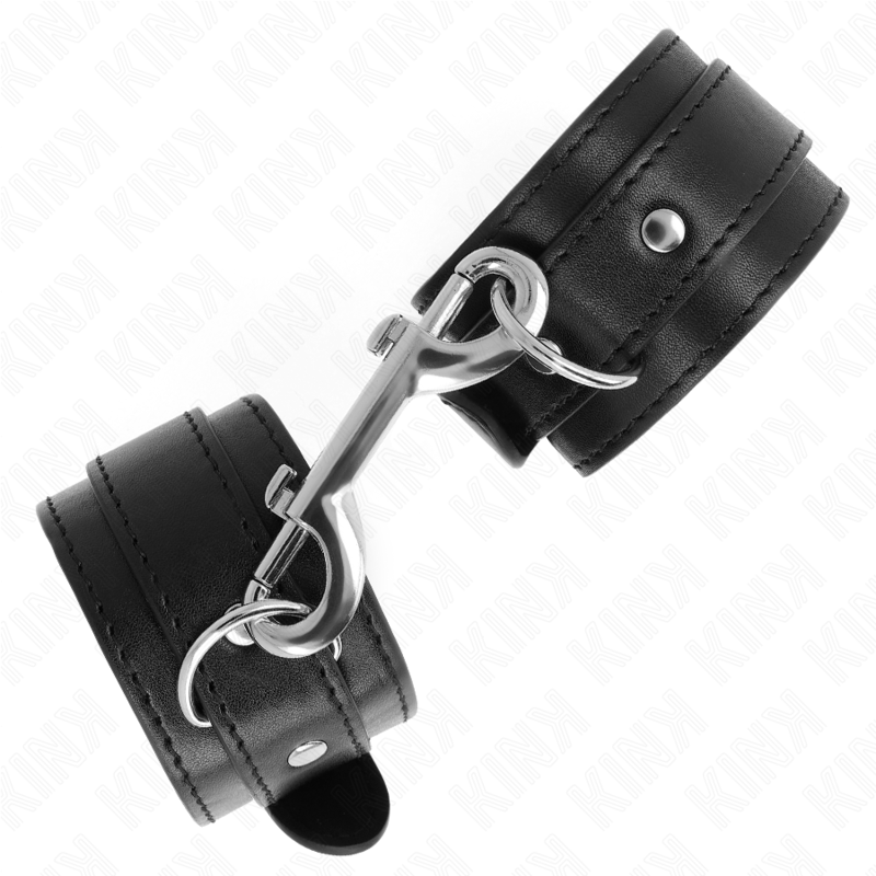 KINK – APPAREILS-POIGNETS – RANGÉE DE RIVETS SIMPLE NOIR AJUSTABLE 17-28 CM X 5 CM
