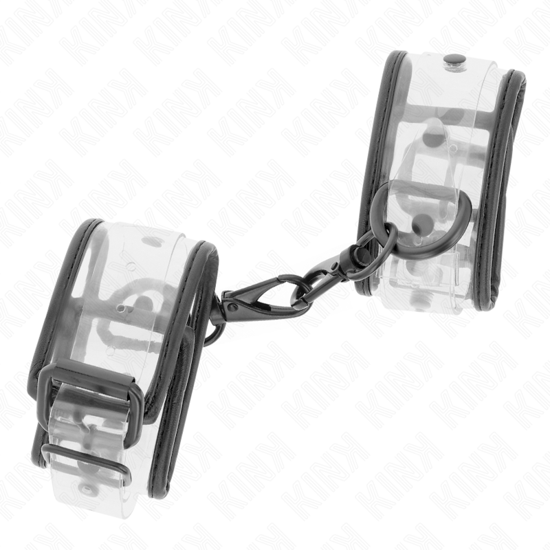 KINK – POIGNETS TRANSPARENTS AJUSTABLES 18-30 CM X 5,5 CM