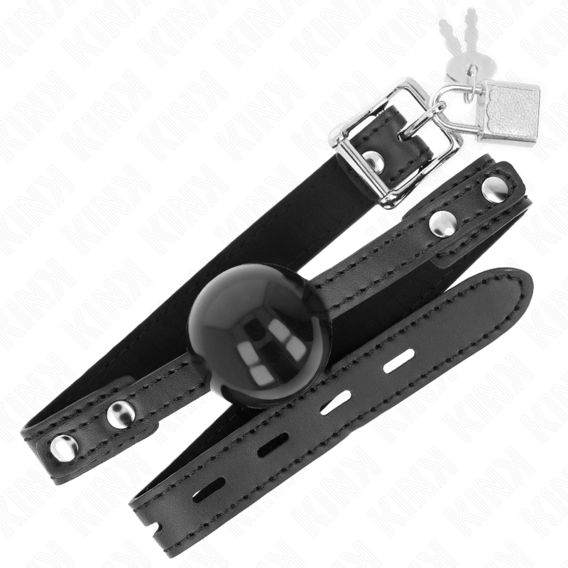 KINK – BALLE TPE SOUPLE 4 CM GAG MODÈLE 3 60 x 2 CM RÉGLABLE 37-52 CM