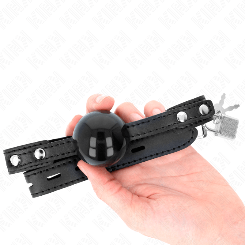 KINK – BALLE TPE SOUPLE 4 CM GAG MODÈLE 3 60 x 2 CM RÉGLABLE 37-52 CM