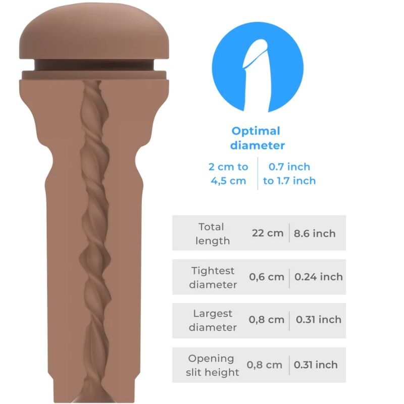 KIIROO – FEEL STROKER FESSES EXTRA SERREES MARRON MOYEN