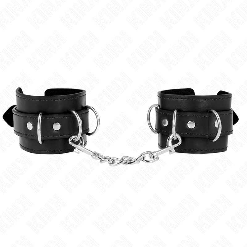 KINK – 3 APPAREILS-POIGNETS AJUSTABLES NOIR 17,5-25 CM X 6 CM