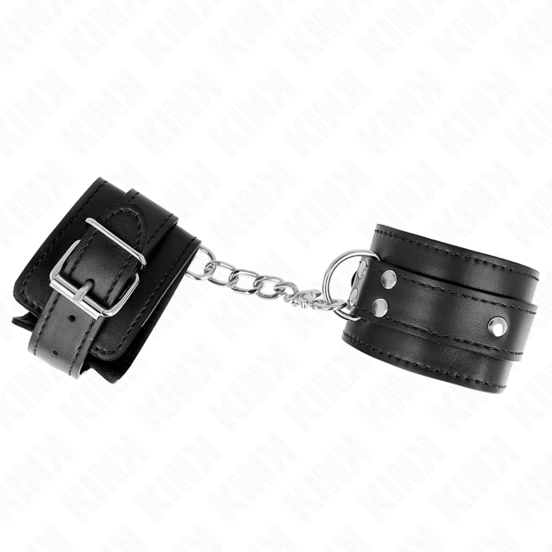 KINK – 3 APPAREILS-POIGNETS AJUSTABLES NOIR 17,5-25 CM X 6 CM