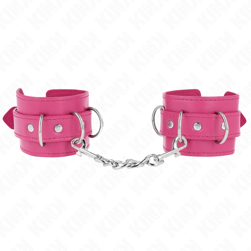 KINK – 3 APPAREILS-POIGNETS AJUSTABLES ROSE 17,5-25 CM X 6 CM