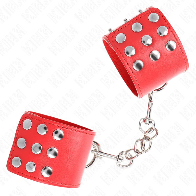KINK – APPUI-POIGNETS AVEC BOUTON-PRESSION ROUGE RÉGLABLE 19-24 CM X 5,5 CM