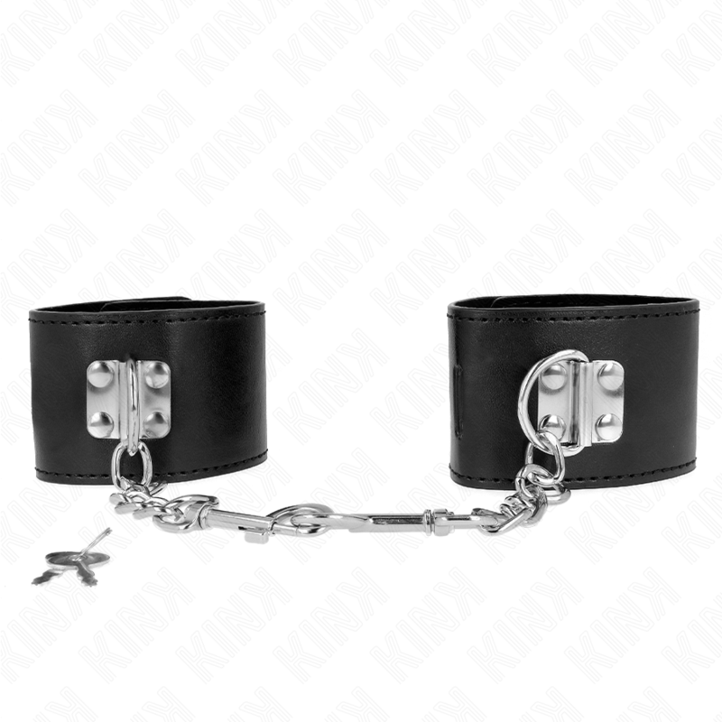 KINK – APPUI-POIGNETS AVEC FERMETURE PAR CADENAS NOIR AJUSTABLE 16-23 CM X 5,5 CM