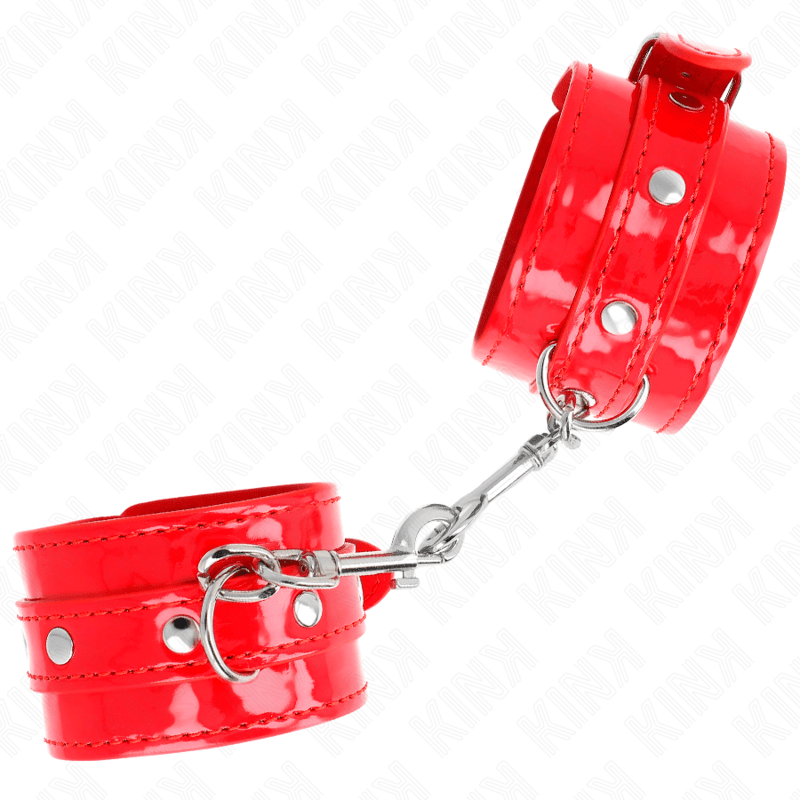 KINK – MANCHETTES BRILLANTES ROUGE AJUSTABLES 23-33 CM