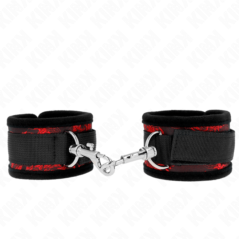 KINK – RETENUES POIGNETS SCANDAL ROUGE-NOIR