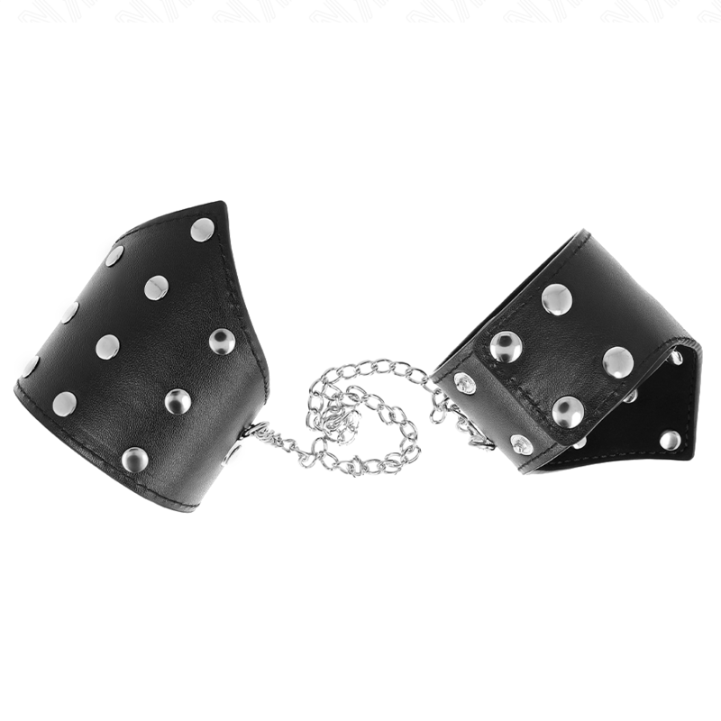 KINK – BRACELETS STYLE POINT NOIR AVEC CHAÎNE RÉGLABLE 17-23 CM X 8,5 CM