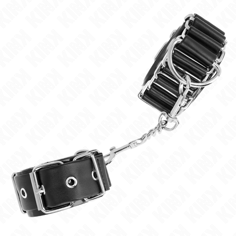 KINK – APPUI-POIGNETS FINS COMME CHARNIÈRES NOIR RÉGLABLE 16-22 CM X 3,5 CM