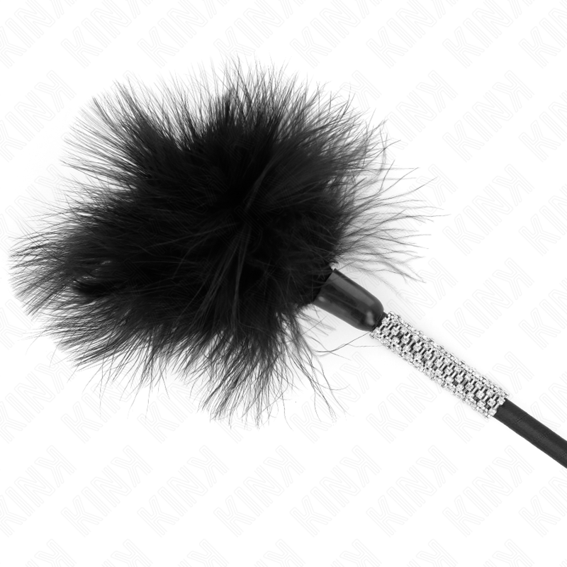 KINK – PLUMES CHACOUILLES AVEC MANCHE STRASS 50 CM