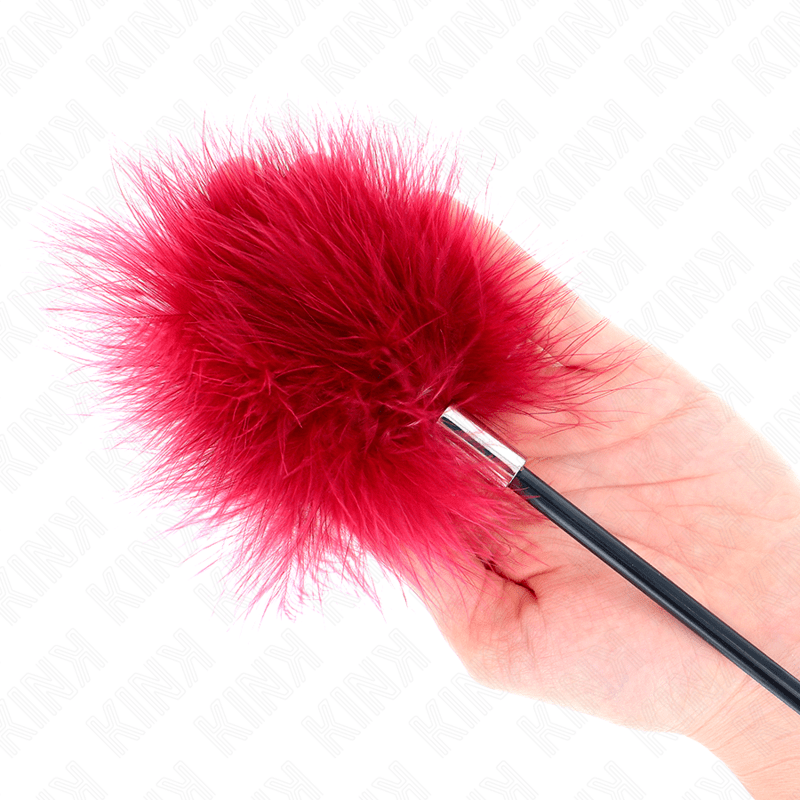 KINK – PLUMES DE CHACOUILLES AVEC PALETTE EN FORME DE ROSE 8 CM
