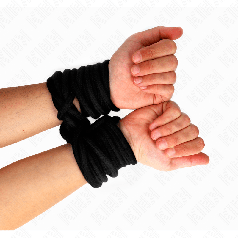 KINK – CORDE EN COTON 10 MÈTRES NOIR