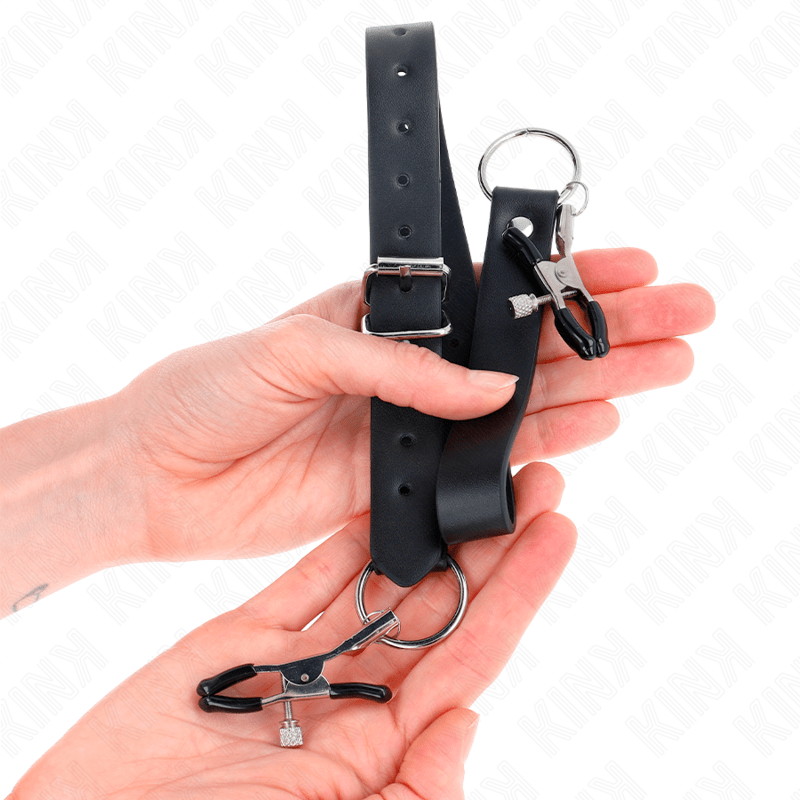 KINK – 4 PINCES À CLITORIS RÉGLABLES 34-48 CM
