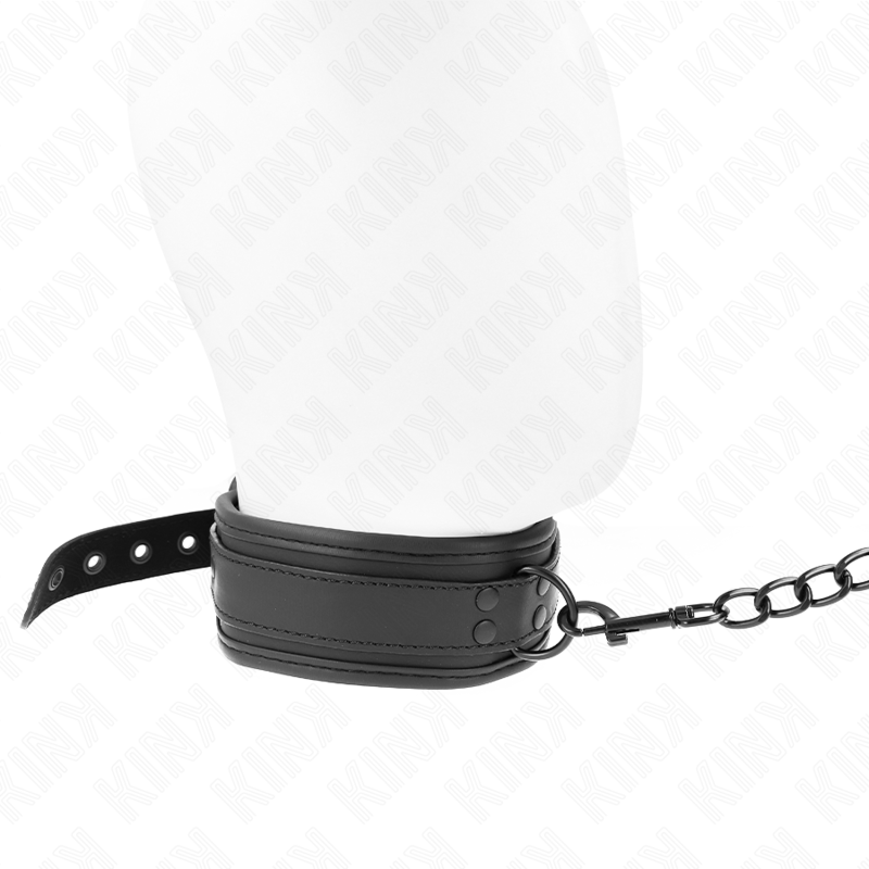 KINK – COLLIER DE BONDAGE EN NÉOPRÈNE MODÈLE 1 AVEC CEINTURE 78 CM RÉGLABLE 37,5 X 49,5 CM