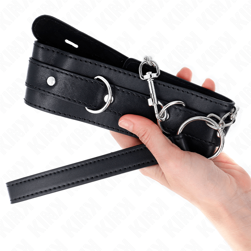 KINK – COLLIER AVEC CEINTURE 65 CM AVEC SANGLE NOIR 54 X 4,5 CM